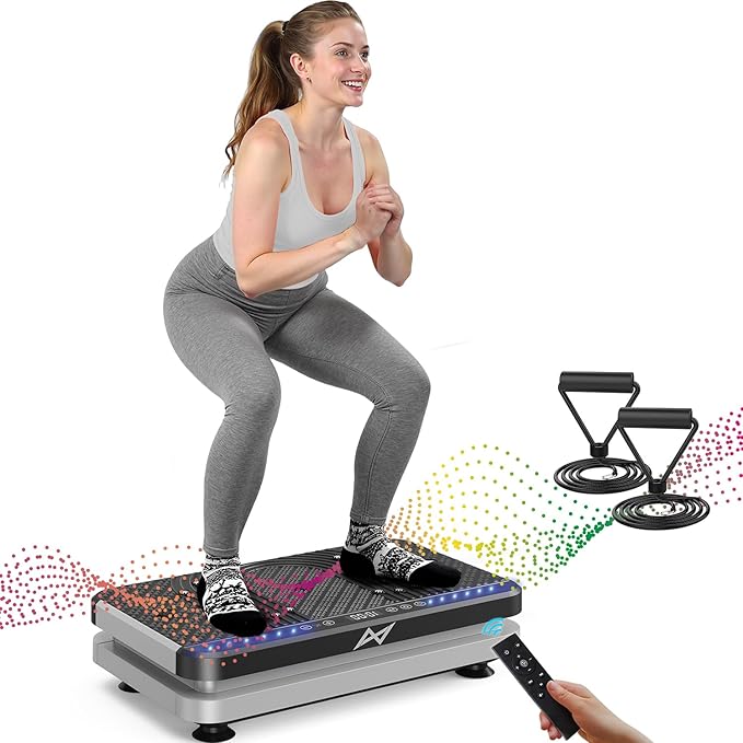 AXV Fitness Vibrationsplatte mit Säule